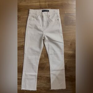 Veronica Beard 
Women’s White High-Rise Straight Jeans